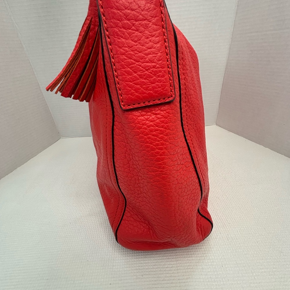 kate spade Bright Red Leather Tassel Hobo Shoulder Bag - Picture 5 of 13